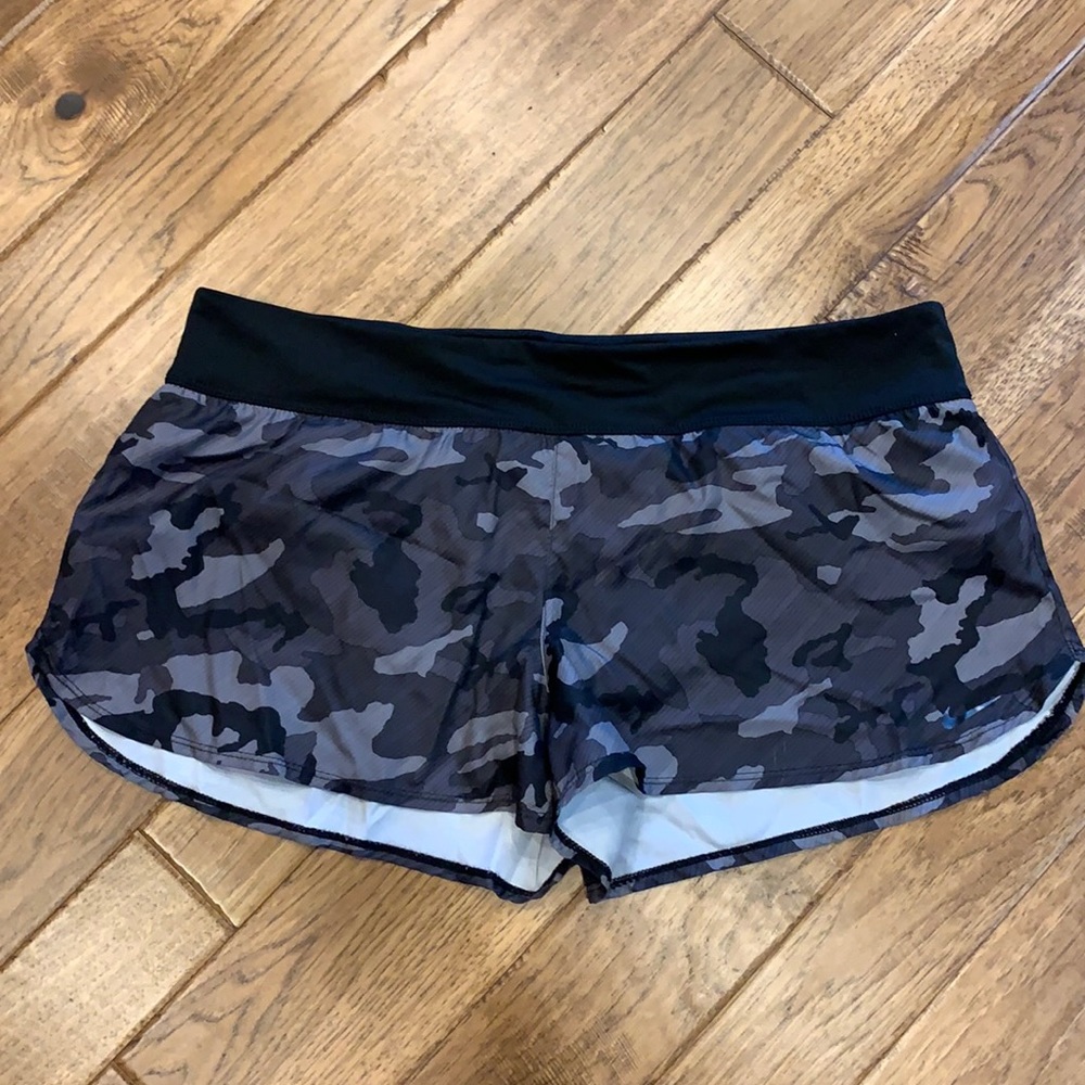 Nike camo swim shorts